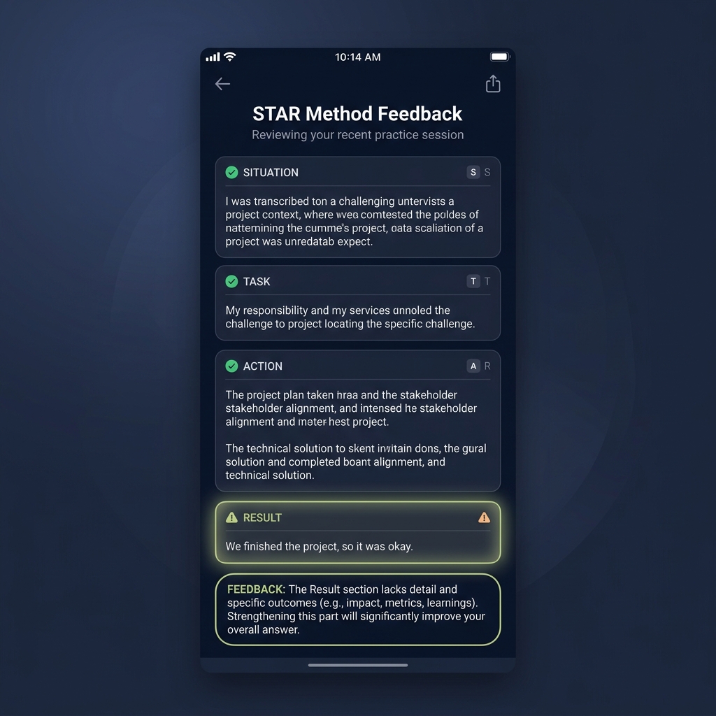 STAR Method Feedback